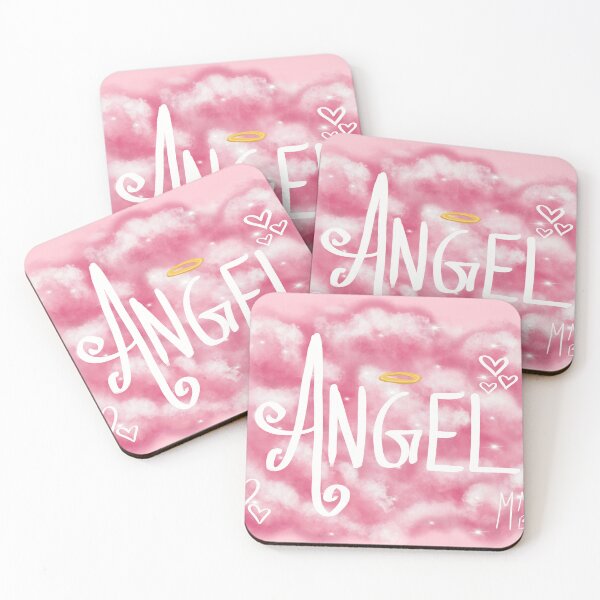 Item preview, Angel (pink background) designed and sold by MuchoMangobussy.