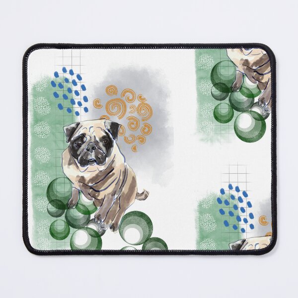 Item preview, Pug y formas designed and sold by BigAndBug.