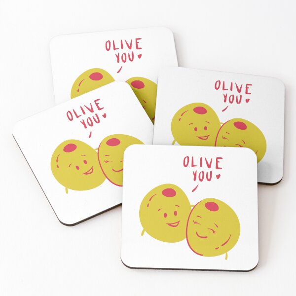 Item preview, "olive you" cute pun - Valentine's Day Puns and Gifts designed and sold by designsbyreaia.