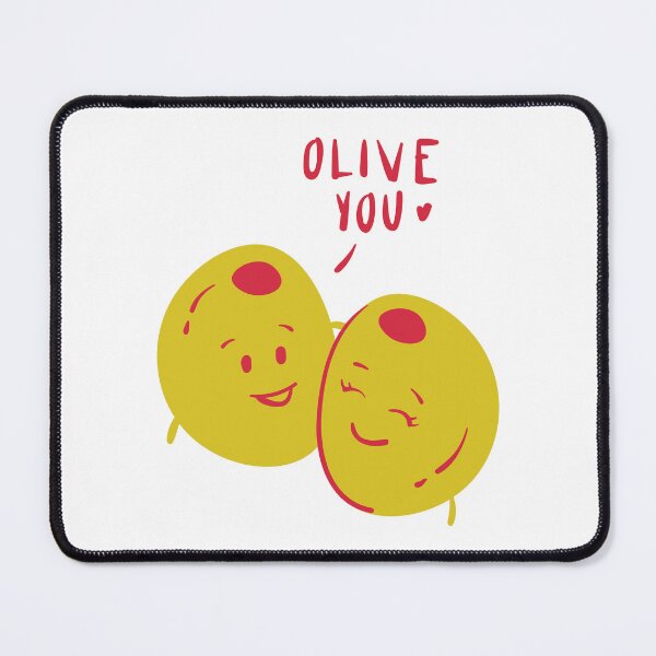 Item preview, "olive you" cute pun - Valentine's Day Puns and Gifts designed and sold by designsbyreaia.