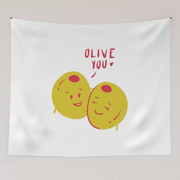 Item preview, "olive you" cute pun - Valentine's Day Puns and Gifts designed and sold by designsbyreaia.