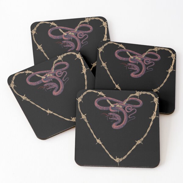 Item preview, Barbed Wire Heart with Snake designed and sold by MyxTees.