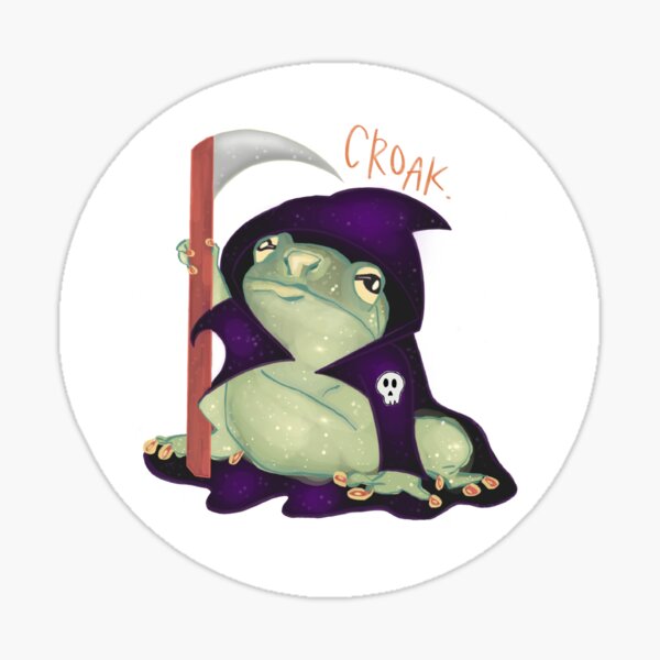 Frog Grim Reaper Stickers for Sale, Free US Shipping