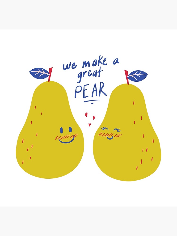 We Make a Great Pear Valentines Card Pun Love Card Funny 