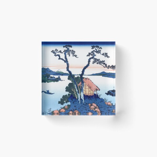 Item preview, Japanese Art - A View of Mount Fuji across Lake Suwa by Hokusai designed and sold by Ukiyo-Studio.