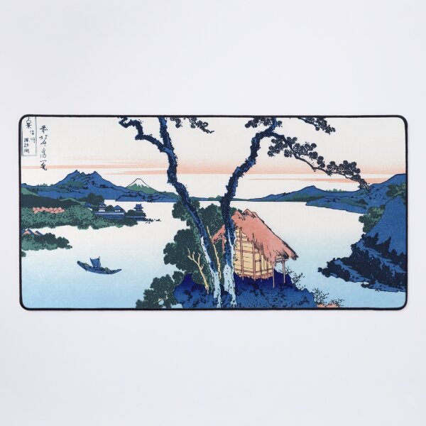 Item preview, Japanese Art - A View of Mount Fuji across Lake Suwa by Hokusai designed and sold by Ukiyo-Studio.