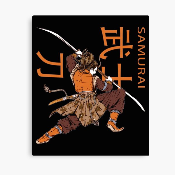 Streetwear Warrior Canvas Print Online Japanese Warrior Art, Robot