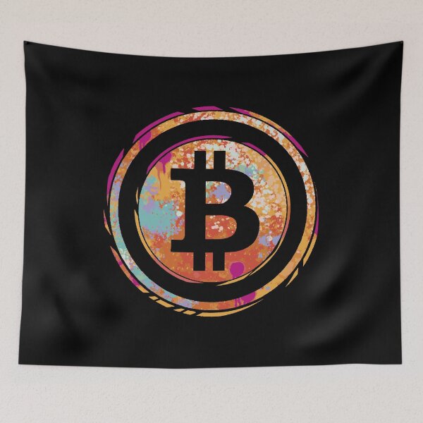 Item preview, Bitcoin T-Shirt - BTC Bitcoin Watercolor Logo  designed and sold by nft-millionaire.