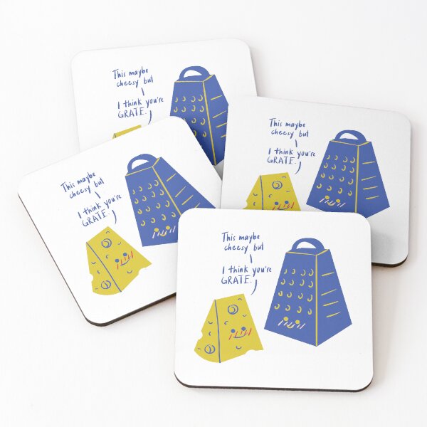 Item preview, "This may be cheesy but I think you're grate" cute pun - Valentine's Day Puns and Gifts designed and sold by designsbyreaia.