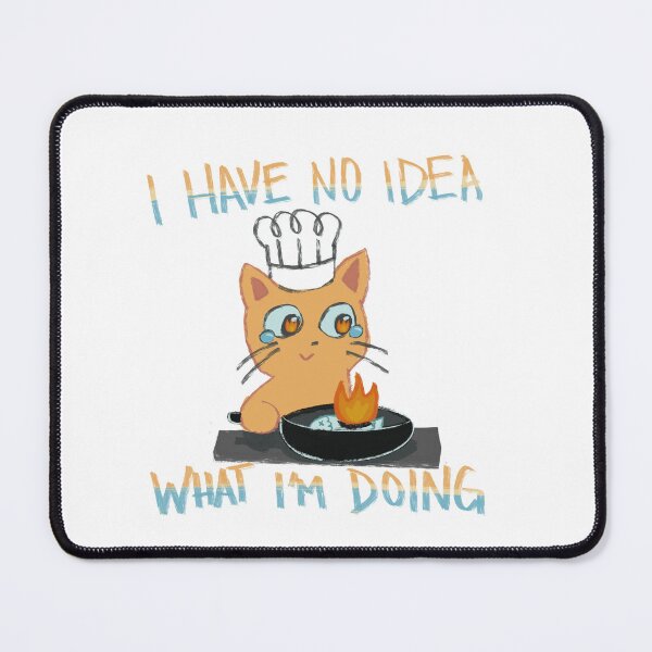 Item preview, Confused cooking cat designed and sold by RandasDoodles.