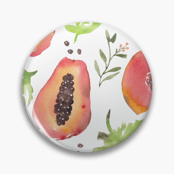 Item preview, Papaya watercolour pattern designed and sold by nananstudio.