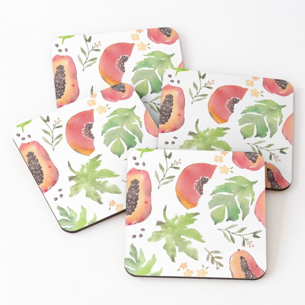 Item preview, Papaya watercolour pattern designed and sold by nananstudio.