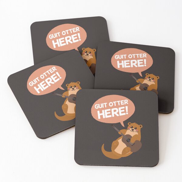 Item preview, Get Otter Here Guitar | Funny Gift Ideas | Puns Jokes designed and sold by Fluffy-Vectors.