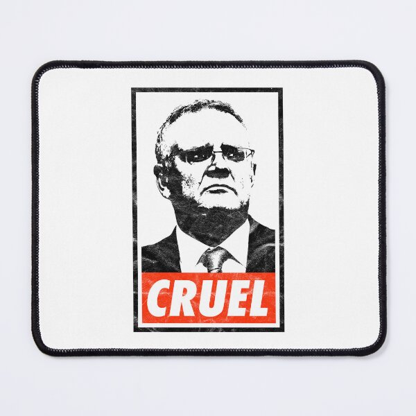 Item preview, Scott Morrison Cruel (White Worn Look) designed and sold by politicalamity.