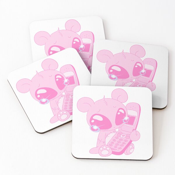 Item preview, Dumped Over The Phone Bear (pink) designed and sold by gross-girl99.