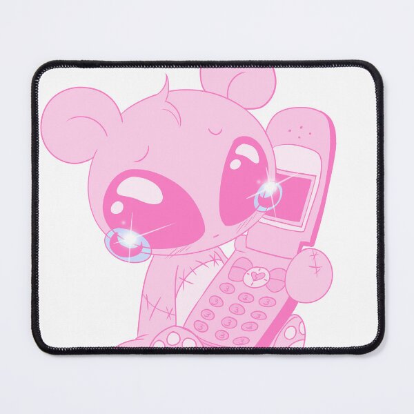 Item preview, Dumped Over The Phone Bear (pink) designed and sold by gross-girl99.