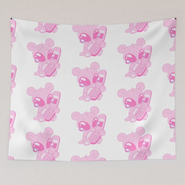Item preview, Dumped Over The Phone Bear (pink) designed and sold by gross-girl99.
