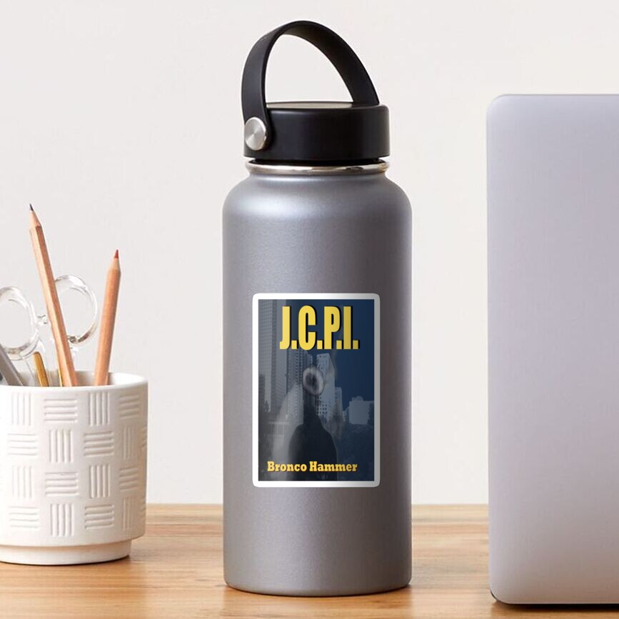 Book Cover - JCPI by Bronco Hammer Sticker