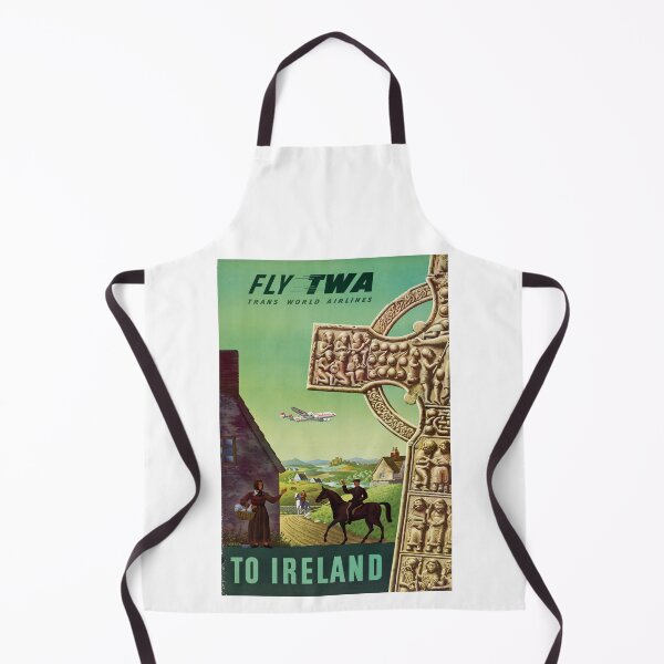Item preview, Fly TWA Ireland Vintage Travel Ad designed and sold by vintagerepros.