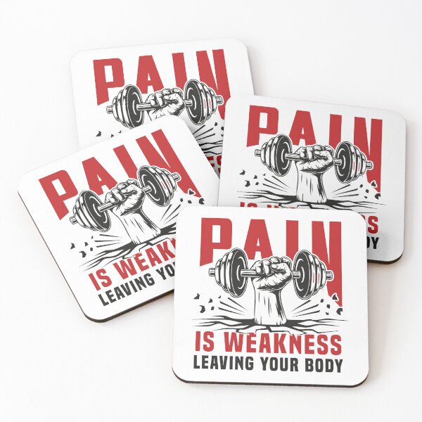 Item preview, Pain Is Weakness Leaving Your Body Funny Workout Gym Fitness designed and sold by Magik-Art.