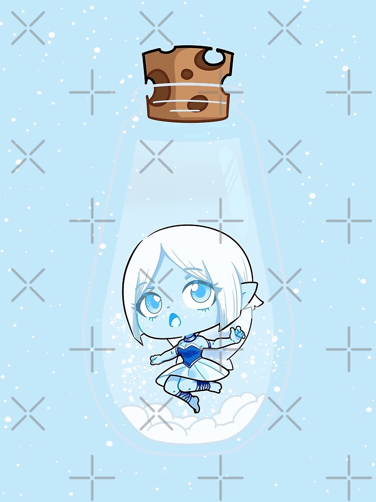 Discover Bottled Elemental Fairy (Ice) Premium Matte Vertical Poster