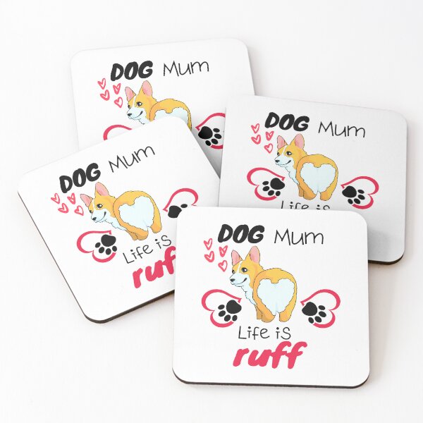 Item preview, Dog Mum Life Is Ruff  Dog Makes Better Life Dog Lover Gift designed and sold by BronikowskiART.