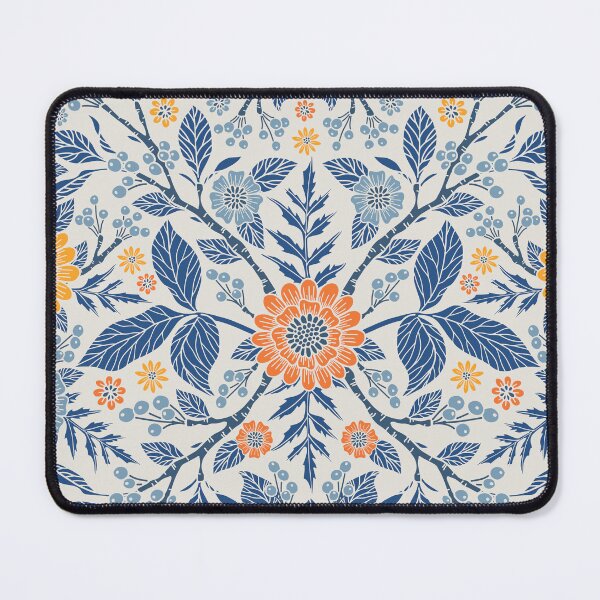 Item preview, Blue, Yellow & Orange Floral designed and sold by somecallmebeth.