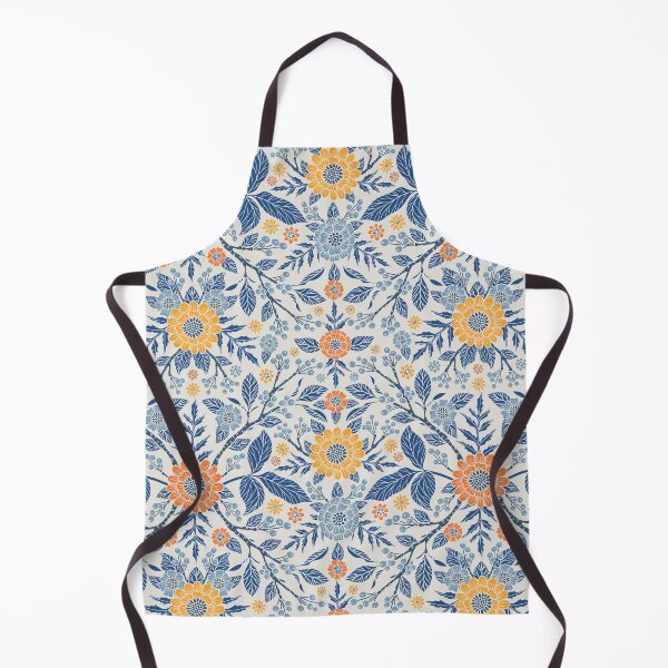 Item preview, Blue, Yellow & Orange Floral designed and sold by somecallmebeth.