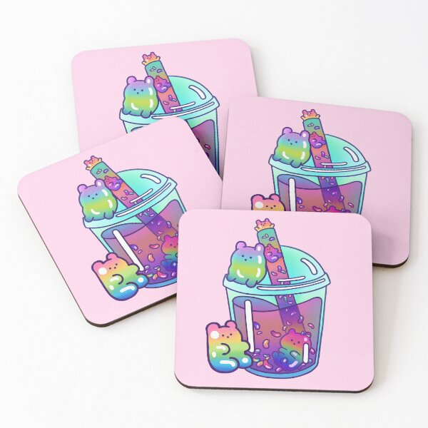 Item preview, Cute Kawaii Jelly Bear Boba Tea designed and sold by LiquidNeko.