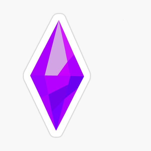 Sims Plumbob In Purple Sticker For Sale By Ollyv404 Redbubble