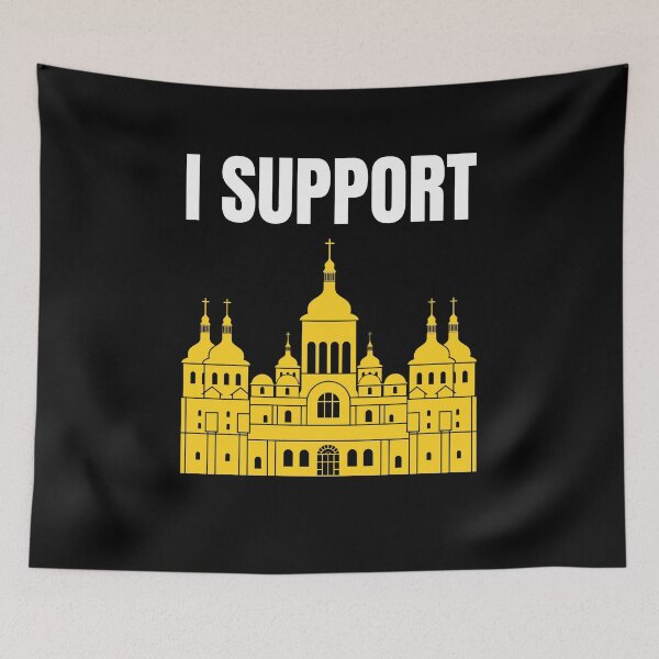 Item preview, SUPPORT UKRAINE , UKRAINE FLAG designed and sold by zoonix.