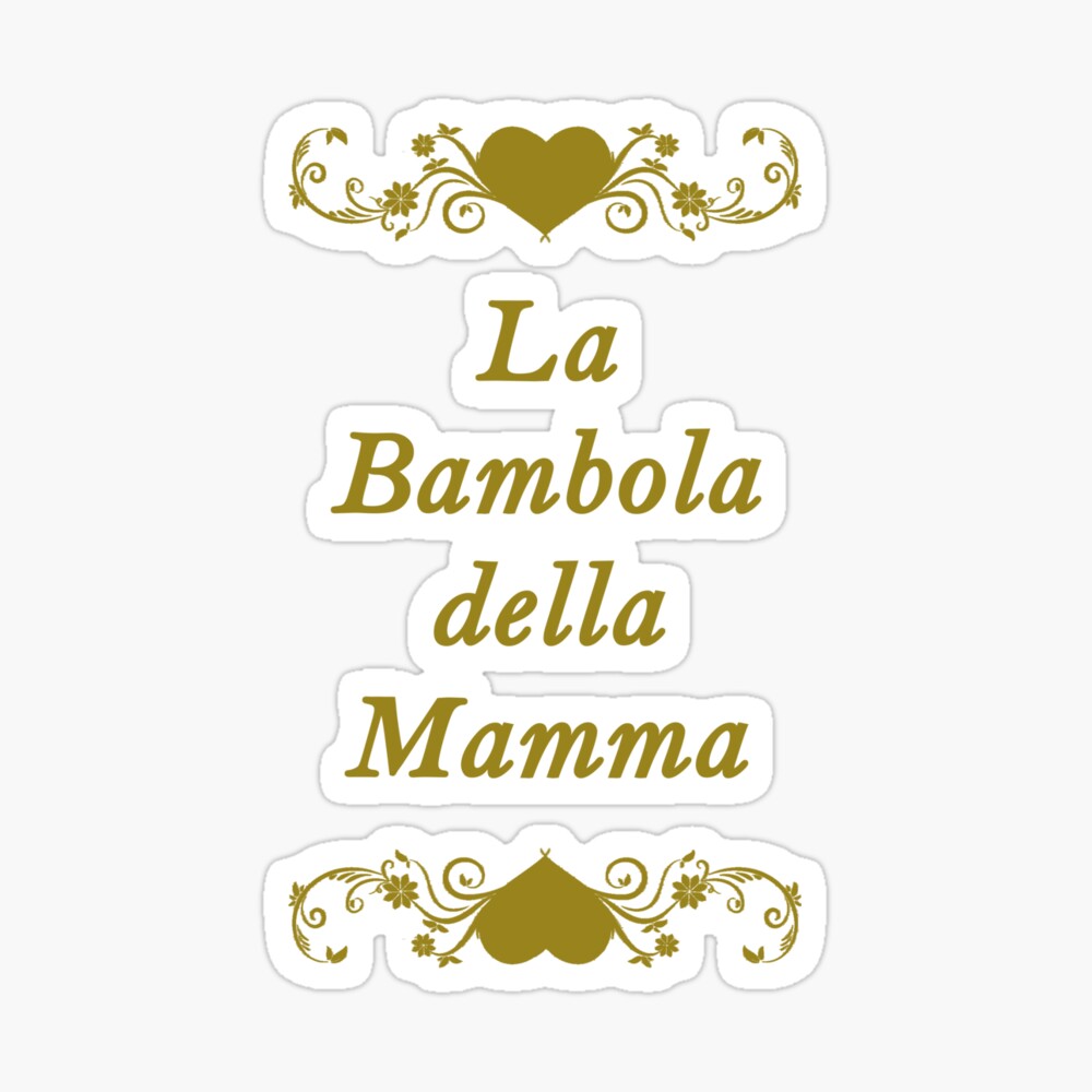 Camiseta para niños « La bambola della Mamma. Ropa para niñas y bebés. Ropa  en italiano. Diseño de corazones dorados.» de gtrends2020 | Redbubble