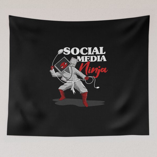Item preview, Social Media Battle Social Media Ninja designed and sold by Printed-Memes.