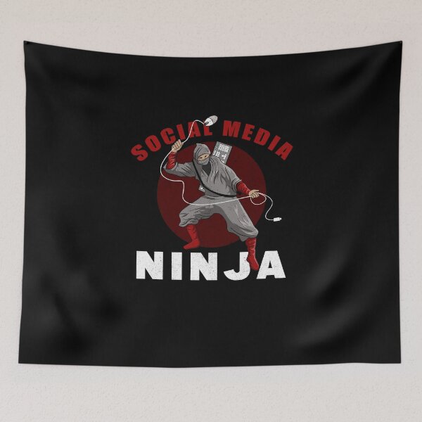 Item preview, Social Media Battle Social Media Ninja designed and sold by Printed-Memes.