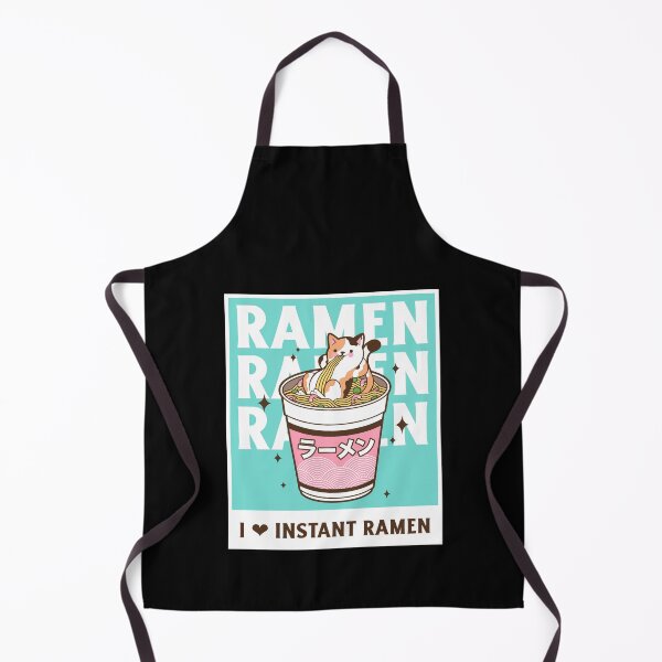Item preview, Kawaii Cat Eating Ramen Japanese Noodles designed and sold by StudioTina.