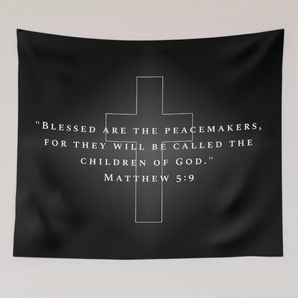 Item preview, Bible Verse - Matthew 5:9  designed and sold by DailyGospel | Christian Art and Design.