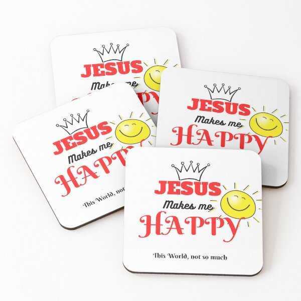 Item preview, JESUS makes me HAPPY - Christian t-shirt, sweater, hoodie, youth, premium, etc. designed and sold by Brent Horton.