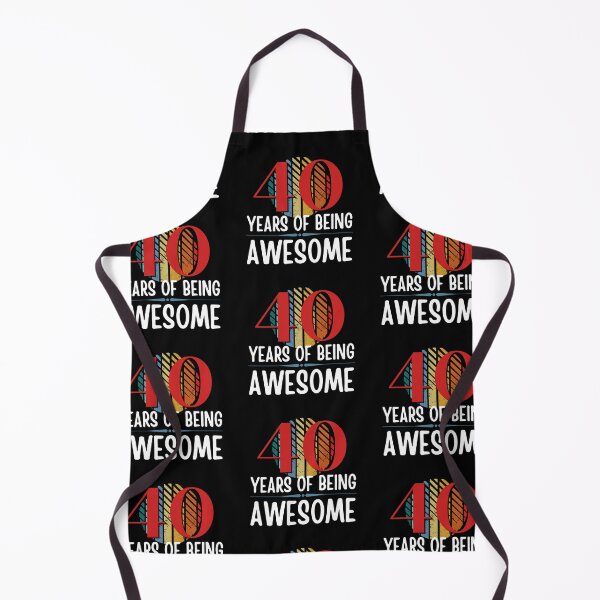 Item preview, 40 Years of Being Awesome, Funny 40th Birthday with Retro Sunset, Milestone Birthday Gift designed and sold by Auntieck.