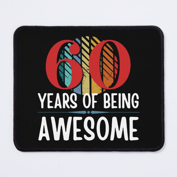 Item preview, 60 Years of Being Awesome, Funny 60th Birthday with Retro Sunset, Milestone Birthday Gift designed and sold by Auntieck.
