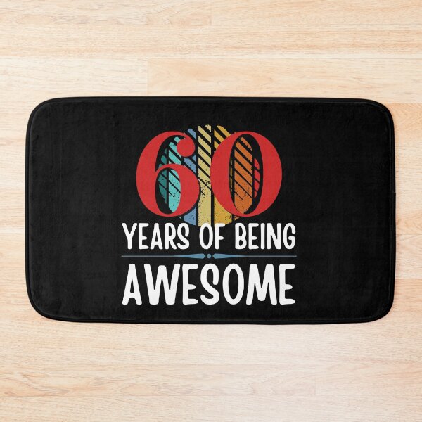 Item preview, 60 Years of Being Awesome, Funny 60th Birthday with Retro Sunset, Milestone Birthday Gift designed and sold by Auntieck.