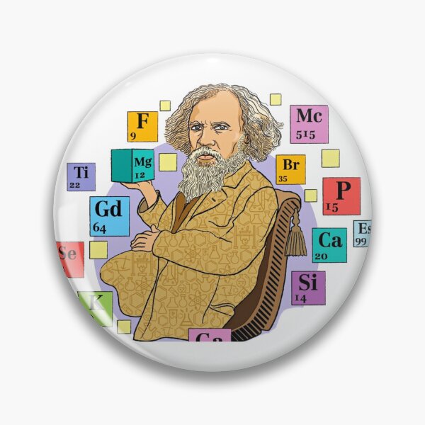 Item preview, Dmitri Mendeleev and Periodic Table of Elements designed and sold by VintagePeople.