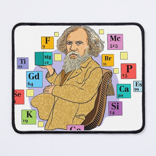 Item preview, Dmitri Mendeleev and Periodic Table of Elements designed and sold by VintagePeople.