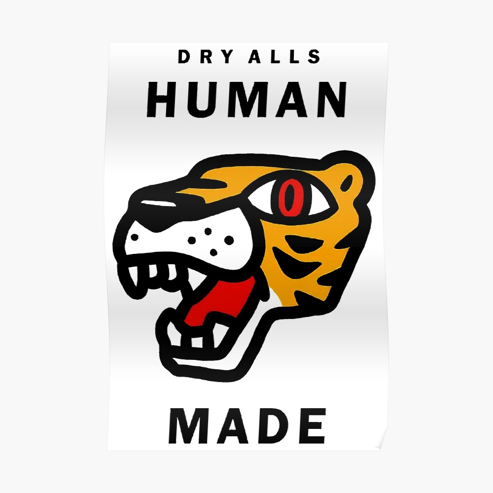 humanmade tiger Sticker for Sale by Yadiragroff