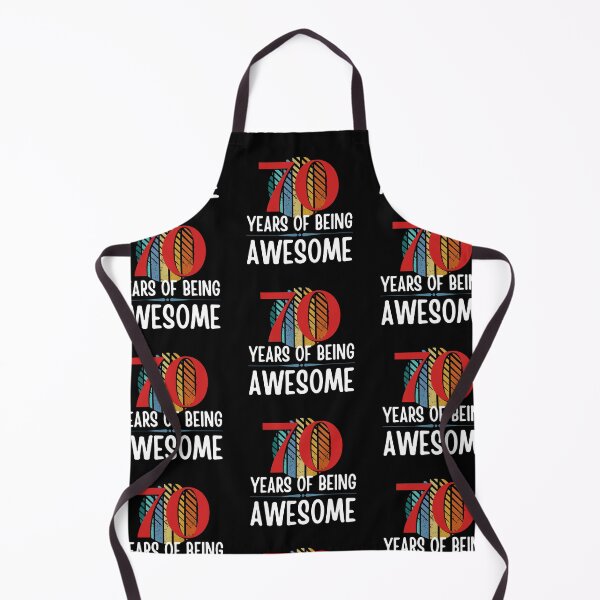 Item preview, 70 Years of Being Awesome, Funny 70th Birthday with Retro Sunset, Milestone Birthday Gift designed and sold by Auntieck.