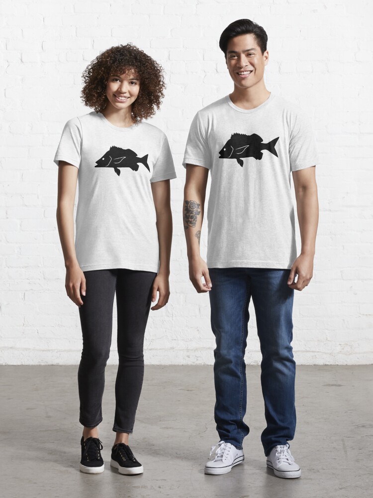 Grunt Fish Silhouette (Black) Essential T-Shirt for Sale by  SandpiperDesign