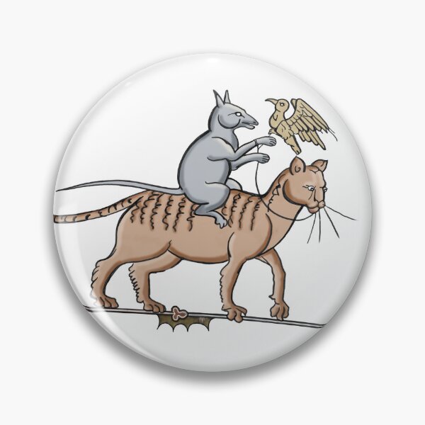 Item preview, Rat on a Cat: Medieval Marginalia designed and sold by ebrawne.