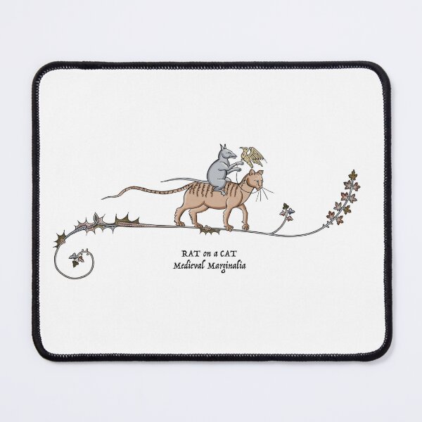 Item preview, Rat on a Cat: Medieval Marginalia designed and sold by ebrawne.