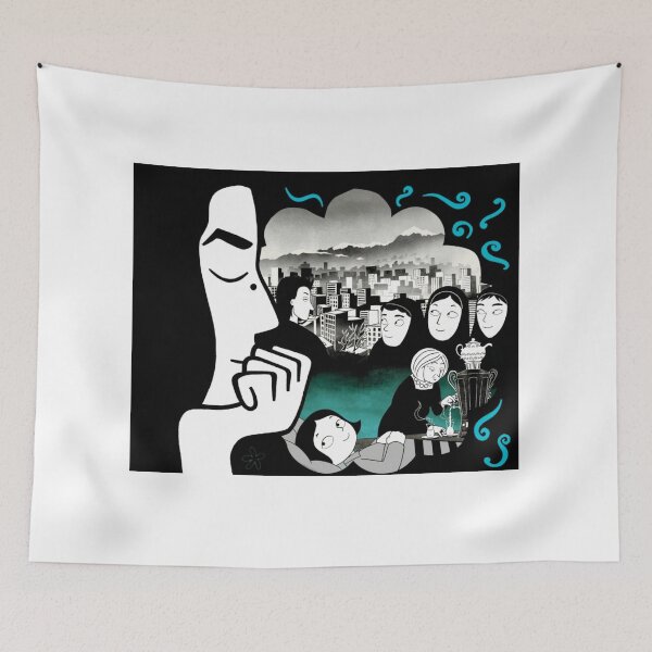 Item preview, Persepolis - Inspired Woman Illustration designed and sold by MondrianuM.