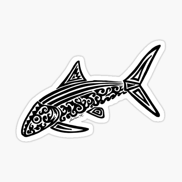  Tribal Whale Sticker Decal Nautical Fishing Stickers & Personalized  Fishing Gear Labels for Boost The White (12X10,6) : Arts, Crafts & Sewing