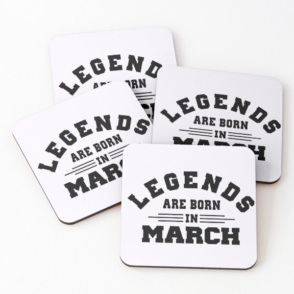 Item preview, Legends are born in march designed and sold by BandiRock.